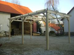 Obrázek: Pergola 3 x 5 m S VALBOVOU STŘECHOU