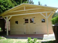 Obrázek: Zahradní domek ALEX 3 x 5 m + přístřešek 1,5 m