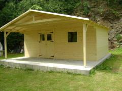 Obrázek: Zahradní domek RUDA 6 x 4 m + PŘÍSTŘEŠEK 2 m