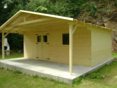 Obrázek: Zahradní domek RUDA 6 x 4 m + PŘÍSTŘEŠEK 2 m