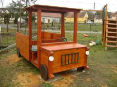 Obrázek: Dřevěné nákladní auto