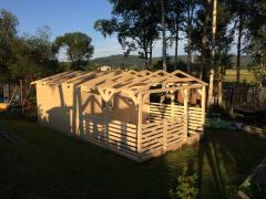 Obrázek: Zahradní domek MICHAL 4 x 4 m + přístřešek 3 m
