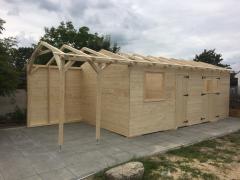 Obrázek: Zahradní domek Pavel 3 x 6 m + přístřešek 2 m
