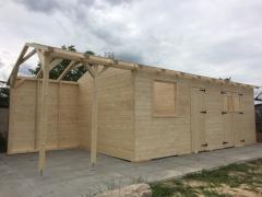 Obrázek: Zahradní domek Pavel 3 x 6 m + přístřešek 2 m