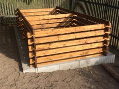 Obrázek: KOMPOSTÉR 2 x 4 m, síla fošen 3,5 cm