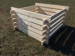 Obrázek: KOMPOSTÉR 1,5 x 1,5 m, síla fošen 3,5 cm