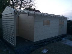 Obrázek: Zahradní domek Šimon 2,5 x 6 m + přístřešek 1,5 m