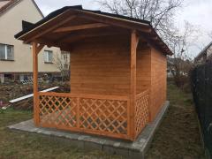 Obrázek: Zahradní domek ERIK 2,5 x 4 m + přístřešek 1,5 m