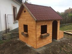Obrázek: Domeček pro děti 160 x 200 cm + bedna na hračky