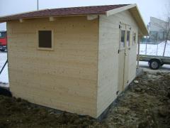 Obrázek: Zahradní domek DAN 2,5 x 4 m  + přístřešek 1,5 m