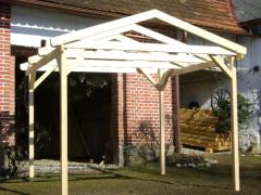 Obrázek: Pergola 3 x 3 m se sedlovou střechou hranol 7,5 x 7,5 cm