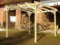 Obrázek: Pergola 3 x 3 m se sklonem hranol 7,5 x 7,5 cm