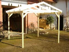 Obrázek: Pergola 3 x 3 m se sedlovou střechou