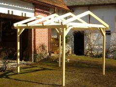 Obrázek: Pergola 3 x 3 m se sedlovou střechou