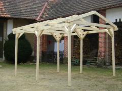 Obrázek: Pergola 3 x 4 m se sedlovou střechou