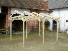 Obrázek: Pergola 3 x 5 m se sedlovou střechou