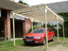 Obrázek: Pergola 3 x 4 m se sklonem dozadu z hranolů 7,5 x 7,5 cm