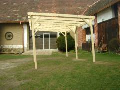 Obrázek: PERGOLA 3,5 x 4 m SE SKLONEM hranol 7,5 x 7,5 cm