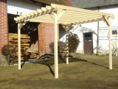 Obrázek: Pergola 3 x 3 m z hranolů 7,5 x 7,5 cm PK0013