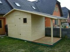 Obrázek: Zahradní domek ADAM 1,9 x 3 m + přístřešek 1,5 m - Kopkaš ZDK016