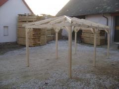 Obrázek: Pergola 3 x 5 m S VALBOVOU STŘECHOU